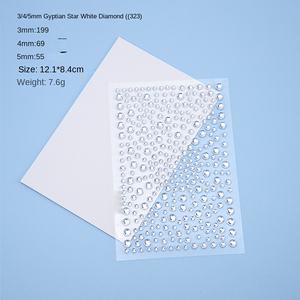 DIY arc-en-ciel visage gemme autocollants Art décoration auto-adhésif étanche autocollant visage <span class=keywords><strong>tatouage</strong></span> oeil strass accessoires - Product Image 6