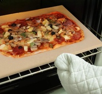 Pierre à griller en cordiérite pour pizza, accessoire pour four et barbecue, plateau à pizza, pierre de cuisson