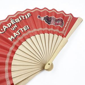 Abanico de Mano Plegable de Madera Clásico con Impresión de Logotipo Personalizado al por Mayor, para Promociones, Bodas Españolas, Año Nuevo, Halloween, Navidad y Otras Ocasiones - Product Image 5
