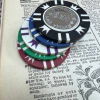 Jeu de jetons de casino OEM ODM Vegas, lot de 5 jetons de jeu en plastique et en métal, jetons utilisables fabriqués en Chine