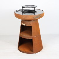 Brasero d'extérieur en Corten de haute qualité, facile à nettoyer, pour la cuisson, idéal pour la cour.