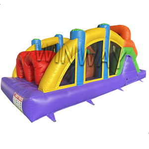 Parcours d'obstacles gonflable miniature de qualité commerciale, directement de l'usine, jeu gonflable, course d'obstacles, château gonflable pour fête d'enfants, à vendre - Product Image 1