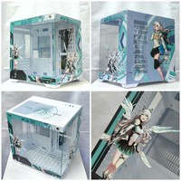 Customized M-ATX Sea View Room Visualization New Design Computer Case Cool Towers PC Case Featuring Character Themed Metal