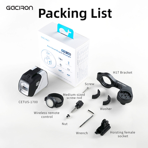 Luz de bicicleta-Gaciron CETUS - 1700 aleación de aluminio Ultra brillante 1700 lúmenes con línea de corte accesorios de bicicleta luz Led de bicicleta - Product Image 6