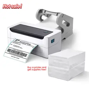 Portable 4*6 thermal label printing complimentary shipping label