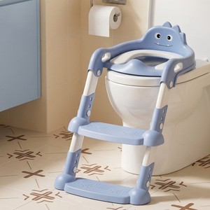 Children's Toilet Training Seat With <b>Step</b> <b>Stool</b> Potty Chair For Boys And Girls PP Material Foldable Design - Product Image 1
