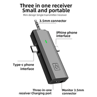 Nouveau microphone cravate sans fil 3-en-1 S17 pour conférences, téléphones, ordinateurs, appareils photo Android et reflex numériques