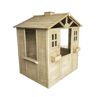 Maison de jeu tout en bois avec fenêtre large, Discovery d'eau douce, tout en cèdre, pour enfants