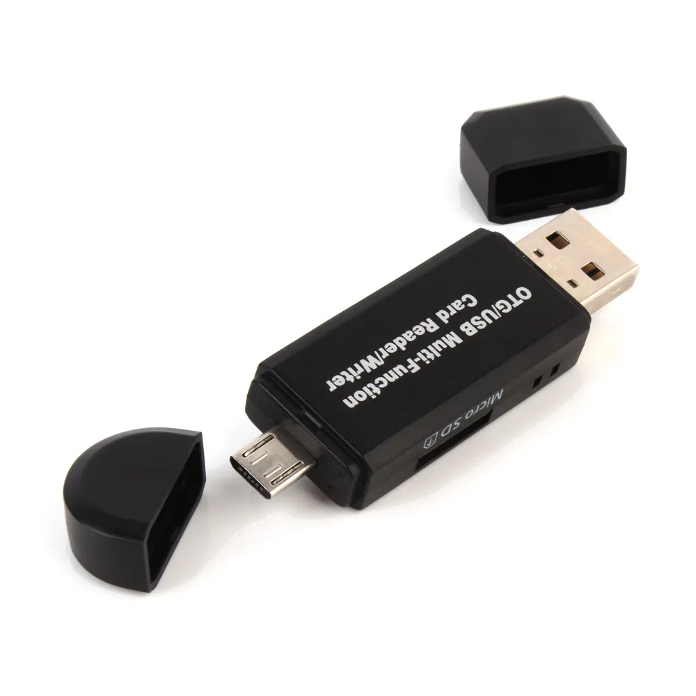 Pembaca kartu memori USB, pembaca kartu mikro/usb 2 in 1 multifungsi OTG Tipe C