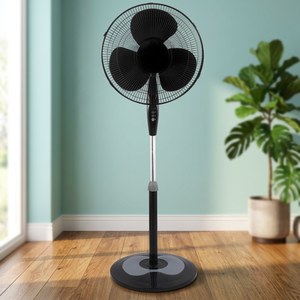 High Speed 16 Inch Oscillating <b>Stand</b> <b>Fan</b> 18mm Copper Motor 3 Speed Round Base Energy Efficient CE Approved - Product Image 6