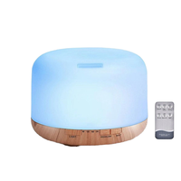 2025 meilleure vente grande capacité de 500ml ultrasons parfumé arôme humidificateur diffuseur bois Grain table électrique diffuseur d'air