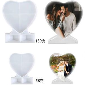 Moldes de silicona personalizados al por mayor para marcos de fotos DIY, moldes de resina para arte, moldes de resina epoxi con forma de corazón, suministros de manualidades para hacer pasteles y velas - Product Image 1