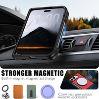 Étui de téléphone pliable TPU+PC pour iPhone Duo avec verrouillage de la charnière, protection magnétique antichoc