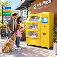 Armoire de toilettage pour animaux de compagnie intelligente à double mode (automatique et manuel) avec système de gestion à distance pour les soins des animaux