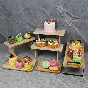 Bambu Üç Katlı Merdiven Pasta <span class=keywords><strong>Stand</strong></span>ı, Düğün Pastaları için Çevre Dostu Özelleştirilebilir Logolu - Product Image 4