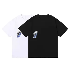 Basket London dicetak pakaian berkualitas tinggi katun benang ganda lengan pendek untuk pria dan wanita streetwear t shirt