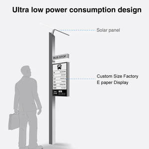 Riservato all'ambiente E inchiostro del telefono cellulare con E inchiostro Display Ec 28 pollici per il <span class=keywords><strong>Bus</strong></span> ferma la pubblicità del bordo E-Ink chiosco impermeabile - Product Image 6
