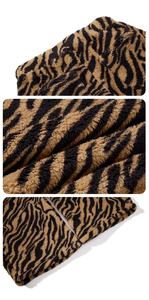 Double Faced Fleece Tiger Print Curved Hem Mid Sweatpants Men Women Wide Leg Loose Fit Casual <b>Trousers</b> 100% Polyester Custom - Product Image 3