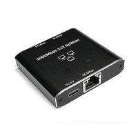 Répartiteur RJ45 1 vers 2 Ethernet 2 ports Distributeur compatible avec Cat5e/Cat6 Répartiteur Internet pour 1000 Mbps