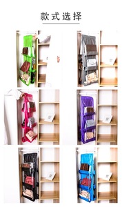 Bolso colgante de seis bocas de doble cara, bolso no tejido, bolsa colgante de almacenamiento, caja de almacenamiento, armario transparente para niñas y mujeres, tamaño grande - Product Image 6