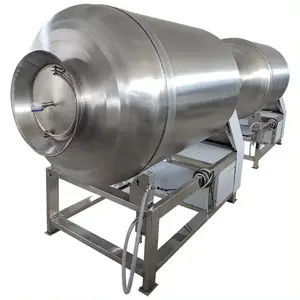 Stainless Steel Meat Tumbler Pork Chicken Duck Beef Mutton Pickles Vacuum 1000kg Meat Vacuum Tumbler Mixer Marinator For Sale