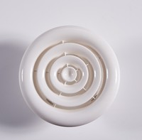 Grille d'aération de plafond ronde facile à installer, type clip, en plastique ABS, pour chambre, salle de bain, bureau