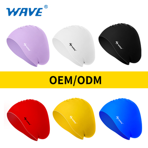 Nouveautés WAVE : Bonnets <span class=keywords><strong>de</strong></span> <span class=keywords><strong>bain</strong></span> amusants en silicone pour cheveux longs, phosphorescents, pour femmes, bonnets <span class=keywords><strong>de</strong></span> compétition en forme <span class=keywords><strong>de</strong></span> dôme - Product Image 6