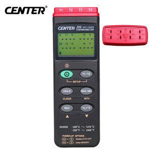 Termómetro Digital Portátil CENTER-309 (Tipo K/Cuatro Canales/Registrador de Datos/Interfaz para PC) CENTER309, <span class=keywords><strong>Precio</strong></span> de Fábrica - Product Image 2