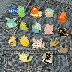 Japanse Anime Pokémon Ins Mode Squirtle Pikachu Broche Metal Badge voor Tas Kleding Decoratie - Product Image 1