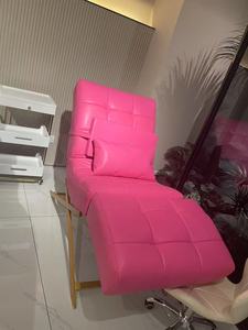 <b>Top</b> Selling Beauty Salon Furniture White Fabric Eyebrow Aesthetic <b>Bed</b> Adjustable Headrest Massage Curved Lash <b>Bed</b> - Product Image 3