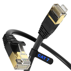 สายแพทช์คอร์ด Cat7 แบบกลม SFTP สำหรับขายส่ง ขนาด 28AWG 26AWG สายอีเธอร์เน็ต RJ45 ทองแดงเปลือย ความยาว 0.5ม.-50ม. - Product Image 2