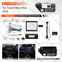 Marco para el Tablero del Automóvil, Pantalla Táctil Android, DSP, GPS, 12.3 Pulgadas, para Revo Hilux 2015, Volante a la Derecha, Color Negro UV
