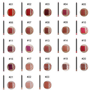 23色自有品牌防水光滑奶油棕色唇线铅笔 - Product Image 3