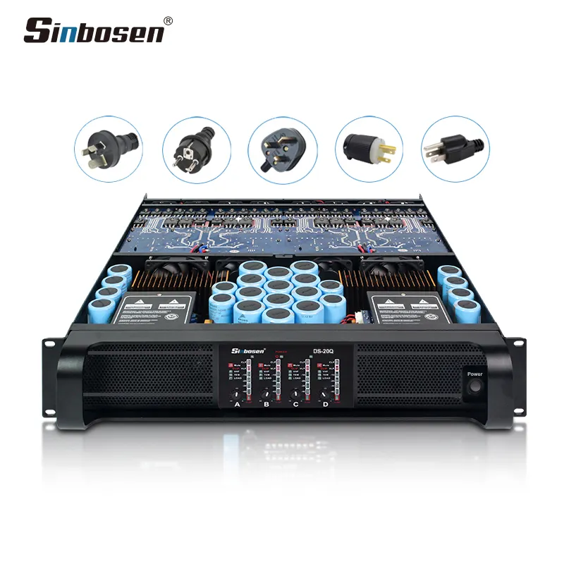 DS-20Q Sinbosen 4000 watt suara 4 saluran penguat daya audio profesional 10000w