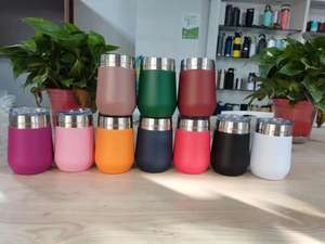 Nuevo 12OZ color personalizable y Loge Taza de acero inoxidable Vaccuum botella en forma de huevo con tapa - Product Image 6