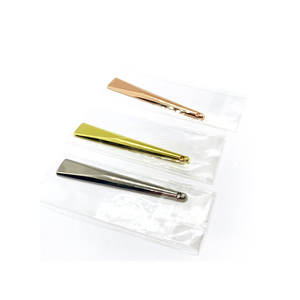 Venta al por mayor 70mm <span class=keywords><strong>Tiny</strong></span> Mini aleación de zinc cabeza plana espátula pequeña cuchara de crema para uso cosmético de belleza - Product Image 3