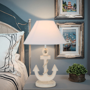Lampe de table <span class=keywords><strong>ancre</strong></span> de bateau pour salon chambre éclairage intérieur Style nautique lampe de bureau à côté de la lampe décor à la maison Style côtier - Product Image 3
