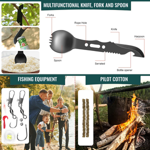 Hongrui Outdoor Adventure Camping Kit multifunzionale con chiusura a cerniera moschettone realizzata <span class=keywords><strong>in</strong></span> TPU <span class=keywords><strong>in</strong></span> tela - Product Image 6