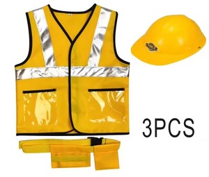 Uniforme Profesional de Ingeniero, Chaleco de Juego de Roles, <span class=keywords><strong>Disfraz</strong></span> de Trabajador de la Construcción para Halloween con Juego de Herramientas - Product Image 4