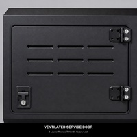 Auvent de camion en aluminium noir mat avec porte-bagages de toit à 4 barres