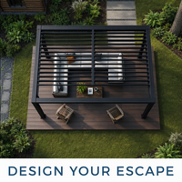 Pergola extérieure motorisée à toit réglable, pergola en aluminium de qualité supérieure pour cour et patio