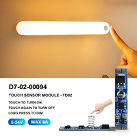 Interrupteur tactile LED AiPin avec variateur de lumière, capteur d'armoire, lumière de placard TD007, mémoire 0V, 8A max, variateur intelligent 1 canal, contrôle sans fil 20M