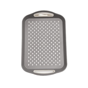 40*29cm customized grey color plastic food tray non slip insulated fast food serving tray