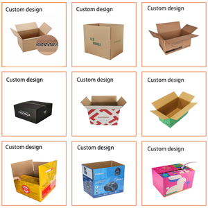 Embalaje impreso personalizado vacío de envío caja de cartón corrugado <span class=keywords><strong>cajas</strong></span> de papel de cartón móvil negro de lujo - Product Image 2