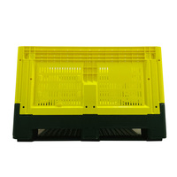 Boîte à palettes en plastique pliable 1200x1000x760mm avec trous de ventilation pour l'industrie alimentaire