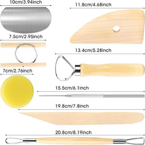 Großhandel Professional 8 Pcs Polymer Clay Tools <span class=keywords><strong>Kit</strong></span> Keramik DIY Keramik Sculpting Modellieren Ton Werkzeuge Set für Kunst bedarf - Product Image 2