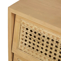 Combohome Table de chevet de luxe Chambre à coucher Pieds en bois massif Table de chevet nordique Table d'appoint