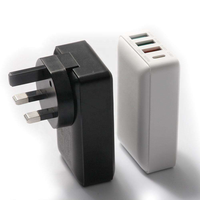 Chargeur mural HNT 32W GaN Slim 4 en 1 3A+1C PD20W QC18W  Charge rapide  Adaptateur secteur OEM ODM pour iPhone Samsung Android