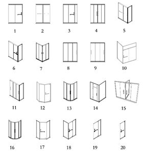 Doccia Moderna Personalizzabile con Elementi Floreali in Vetro Artistico Rinforzato, Telaio in Acciaio Inox, Spessore 8MM - Resistente e Facile da Installare - Product Image 5