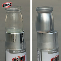 Aeropak 400ml acrylique aérosol voiture automobile extérieur miroir Chrome effet peinture meilleur prix revêtement plastique Application de pulvérisation
